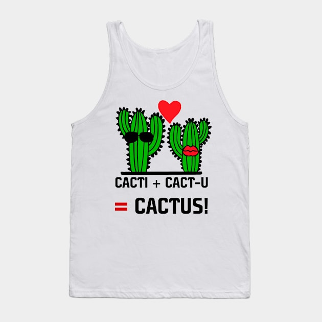 VALENTINE'S DAY - CACTUS LOVE - FEBRUARY - CARDS Tank Top by JMPrint